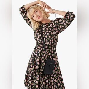 Kate Spade | Ditsy Roses Flirt Dress | XS